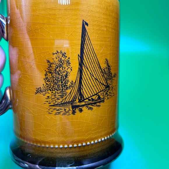 Arthur Wood Royal Bradwell Sports Series Mug “sailboat” theme, VTG - Picture 3 of 8